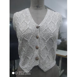 Amara Linen Sleeveless Cardighan